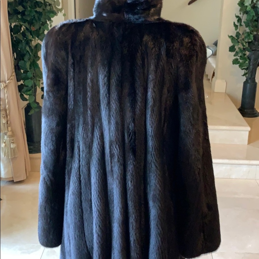 Black Mink Coat - Picture 2 of 10